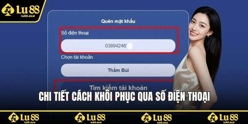 Chi tiết cách khôi phục qua số điện thoại